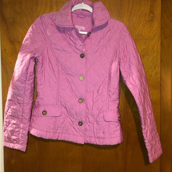 Lilly Pulitzer pink quilted button down jacket 6 - Picture 1 of 5